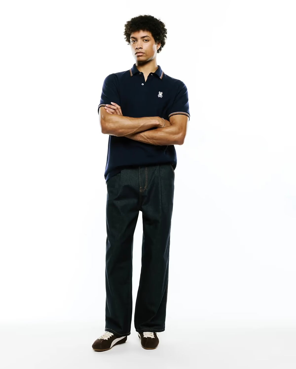 Mens jaydon pima piqué polo -  baritone blue