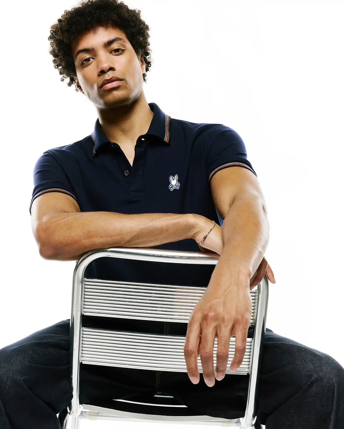 Mens jaydon pima piqué polo -  baritone blue