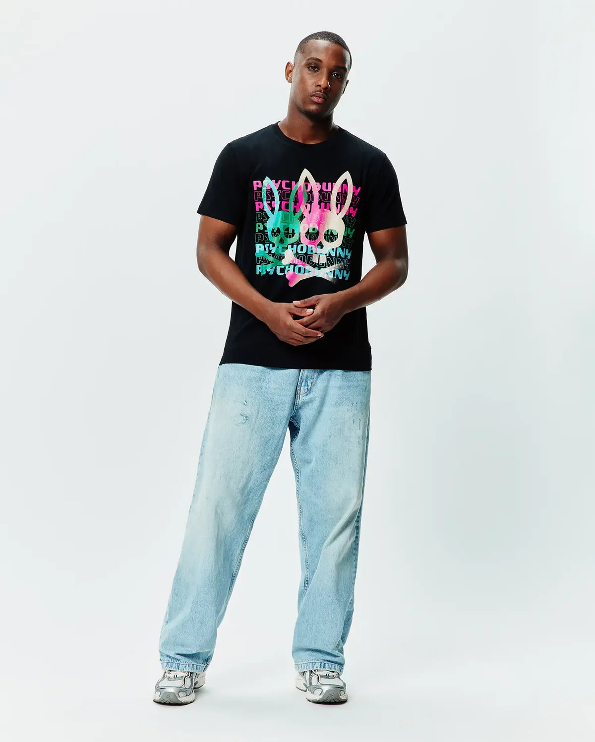 Mens Landon Wordmark Tee - Black