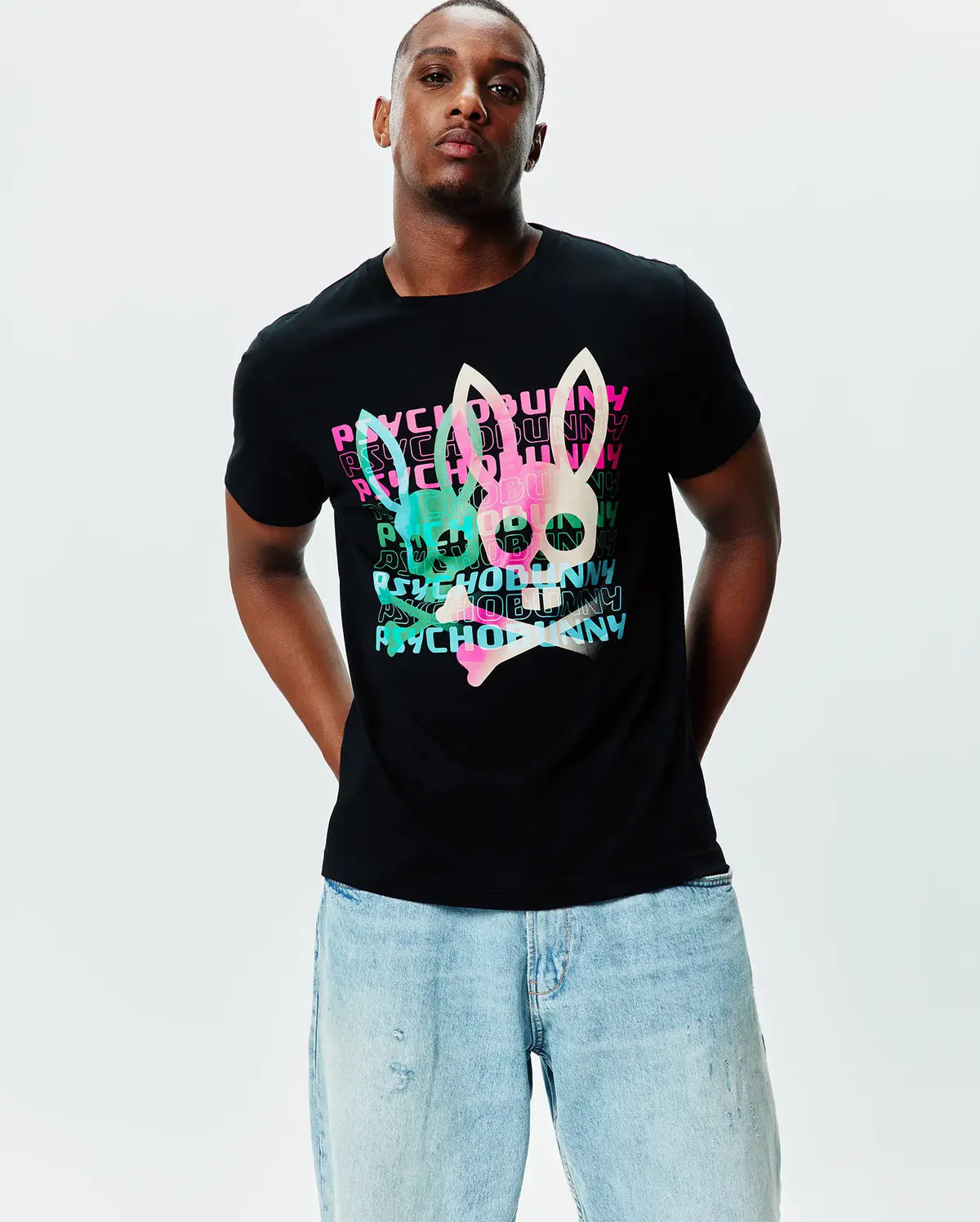 Mens Landon Wordmark Tee - Black