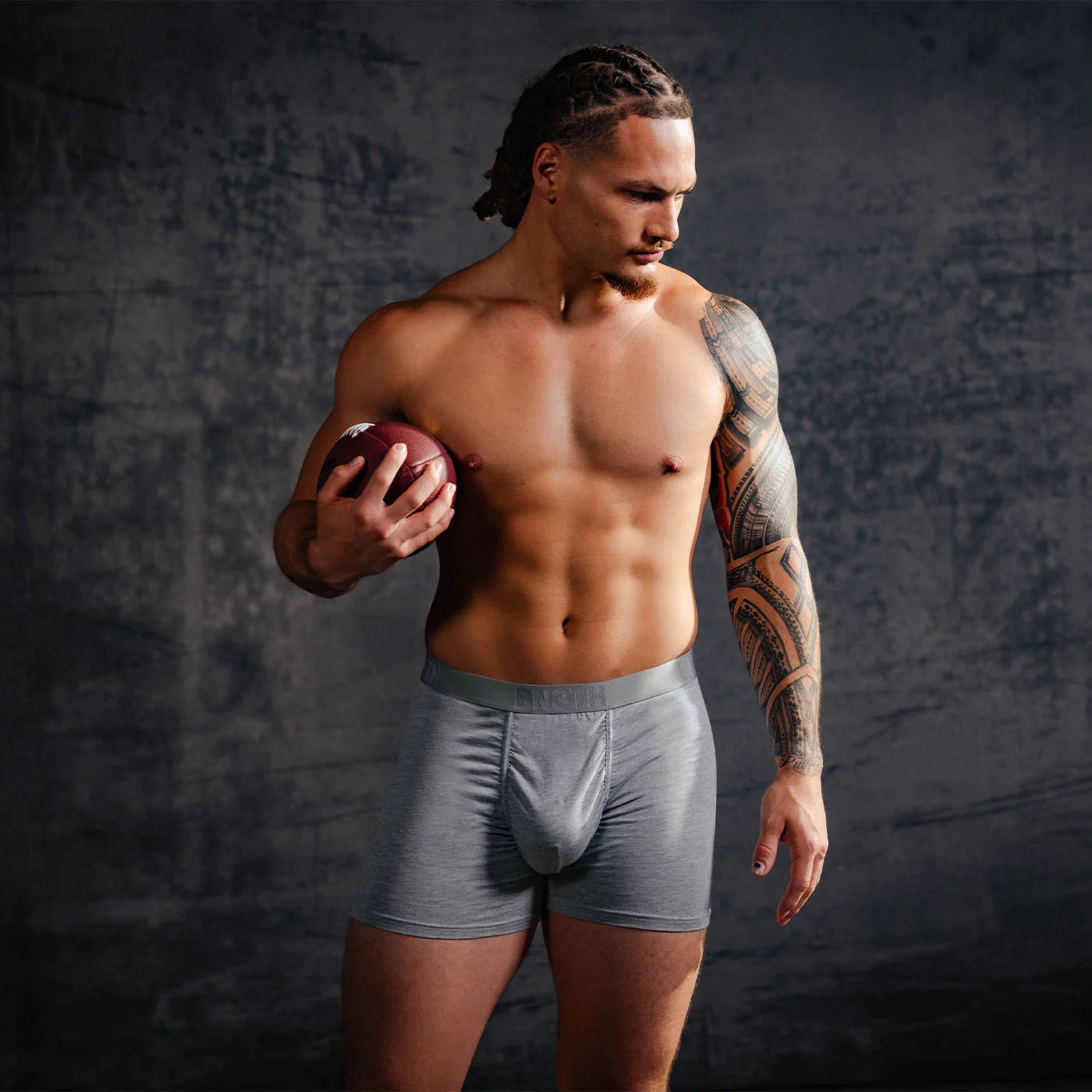 Essentials Boxer Brief  Heather Grey