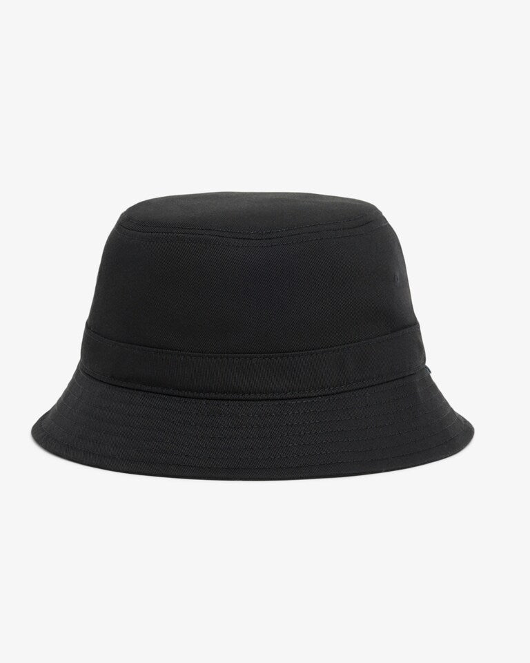 Lined Cotton Twill Bucket Hat - Black