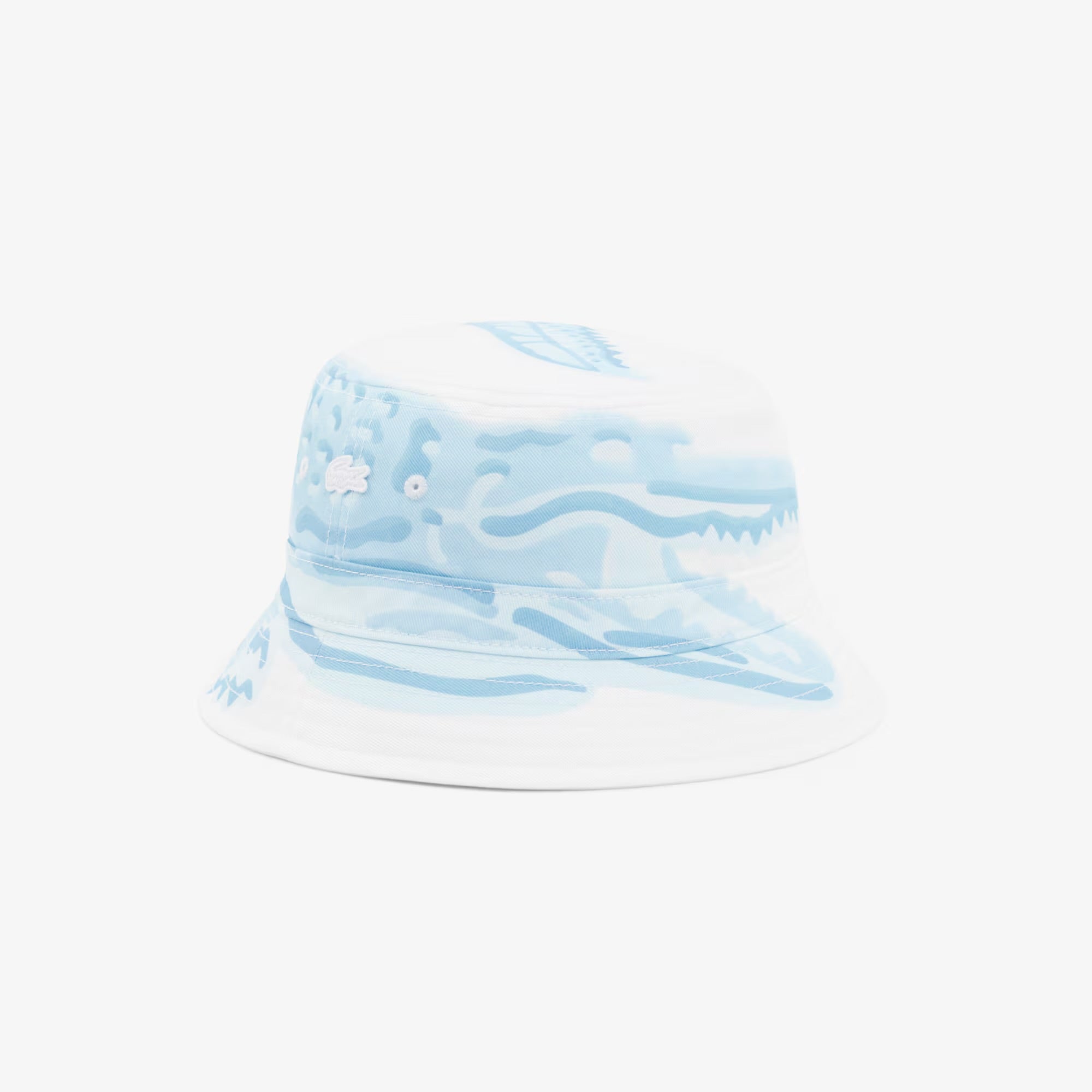 LACOSTE BUCKET HAT WHITE BLUE