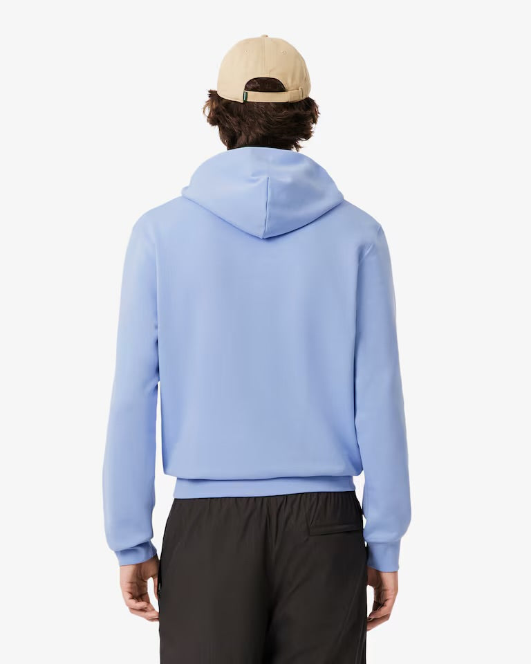 Men's Cotton Fleece Hoodie - Purple/Blue