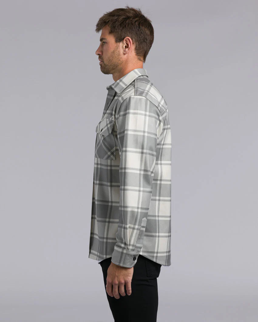 Coastal Overshirt - Olive-Plaid