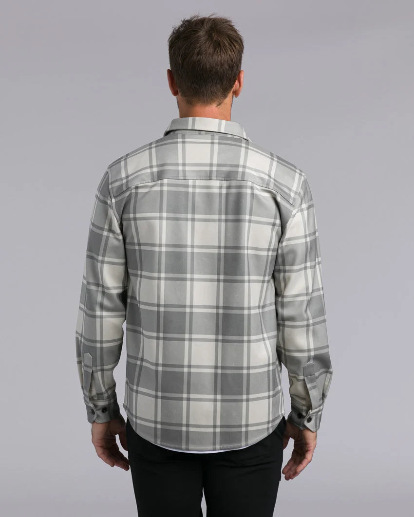 Coastal Overshirt - Olive-Plaid