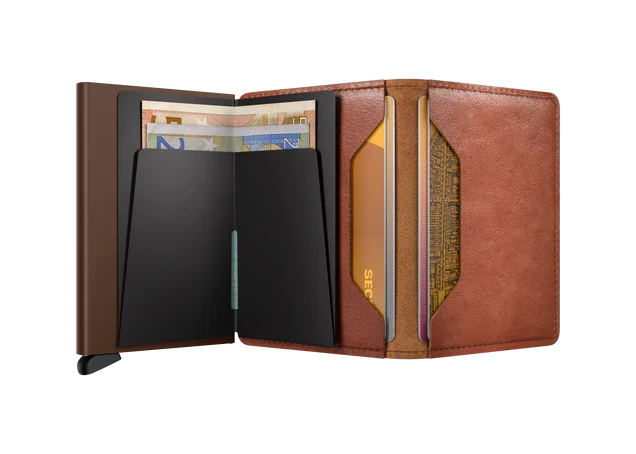Slimwallet Vintage - Cognac-Brown