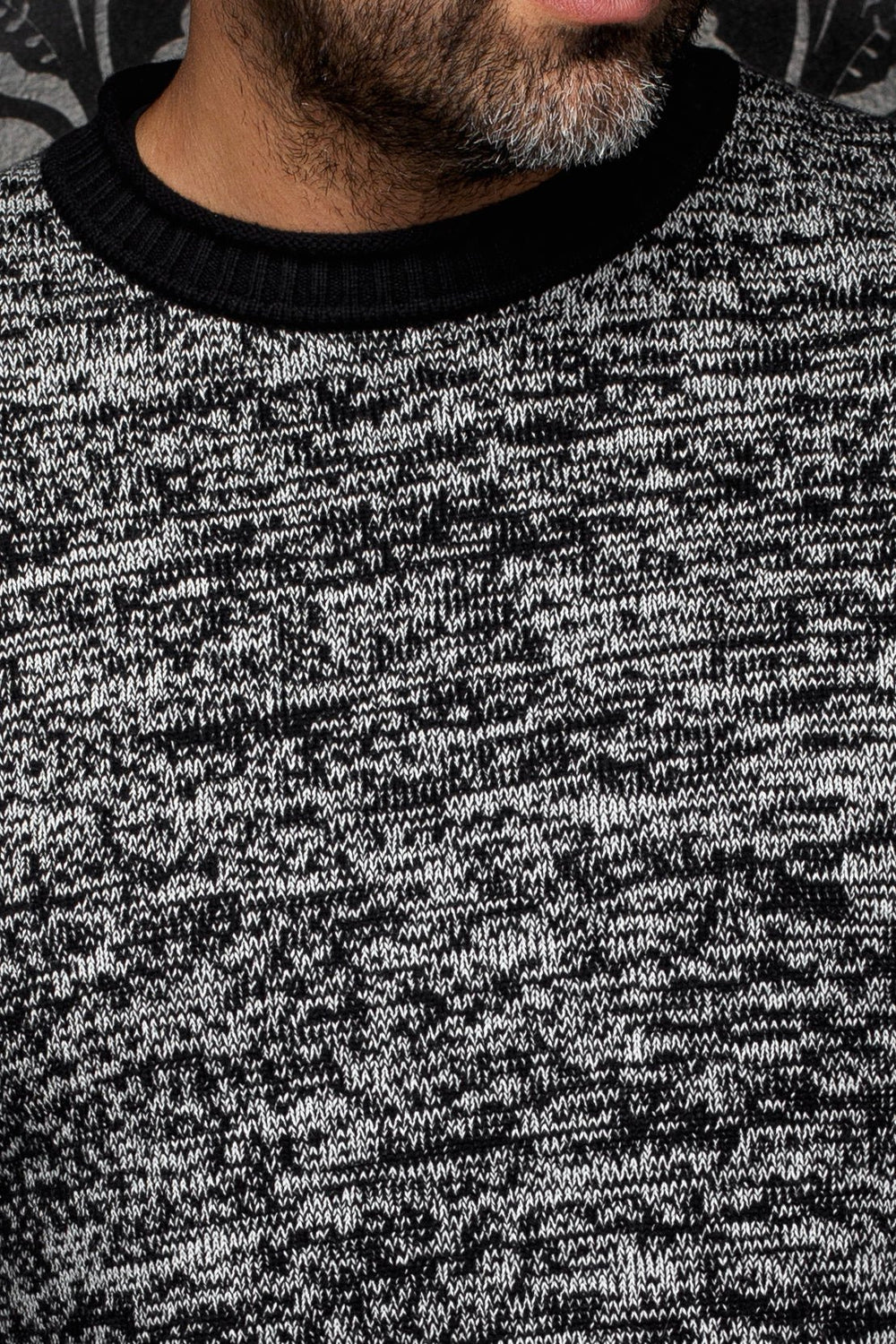 Cashmere Sweater | OUDAH, Black White