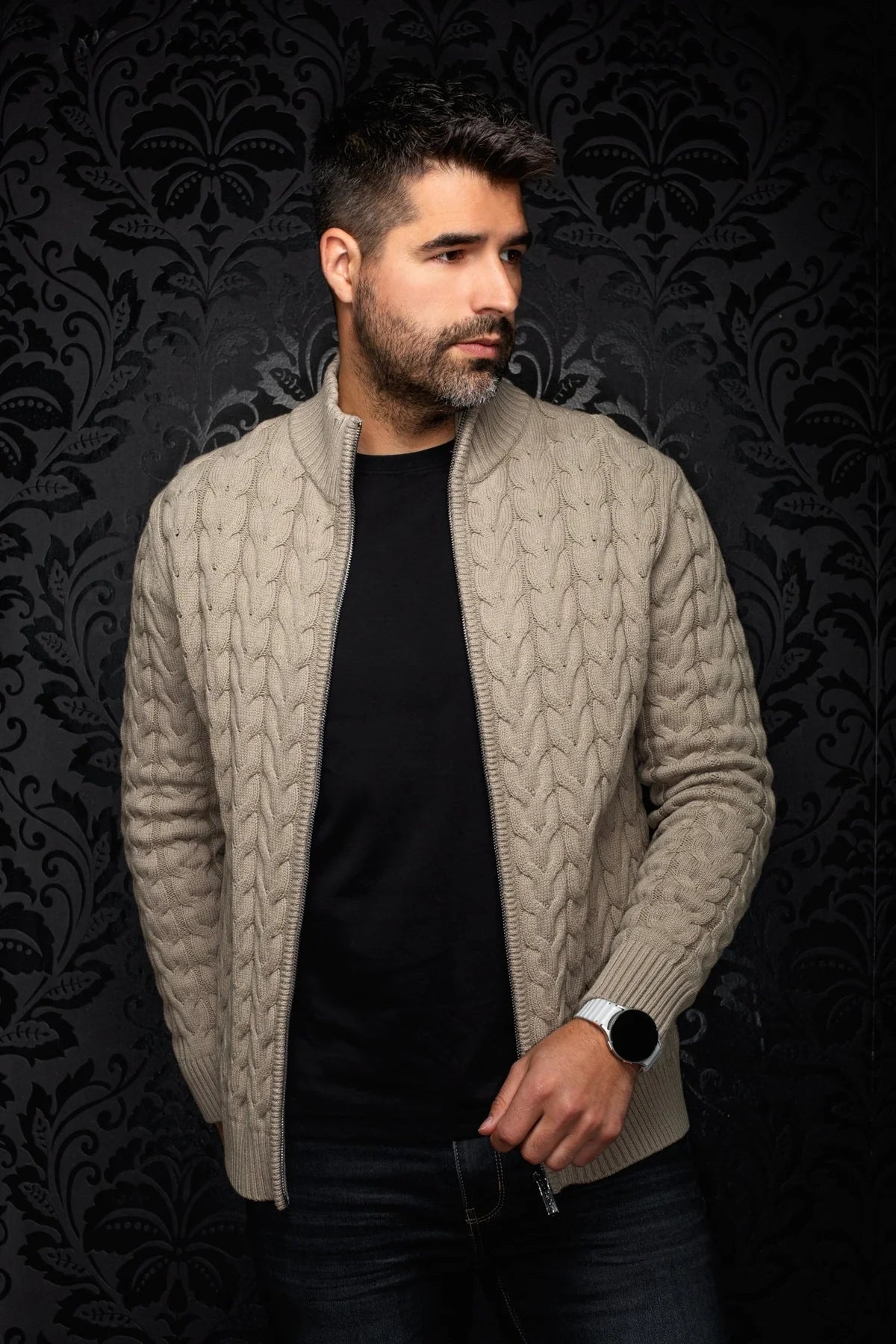MERINO WOOL SWEATER | TROMSO, Stone