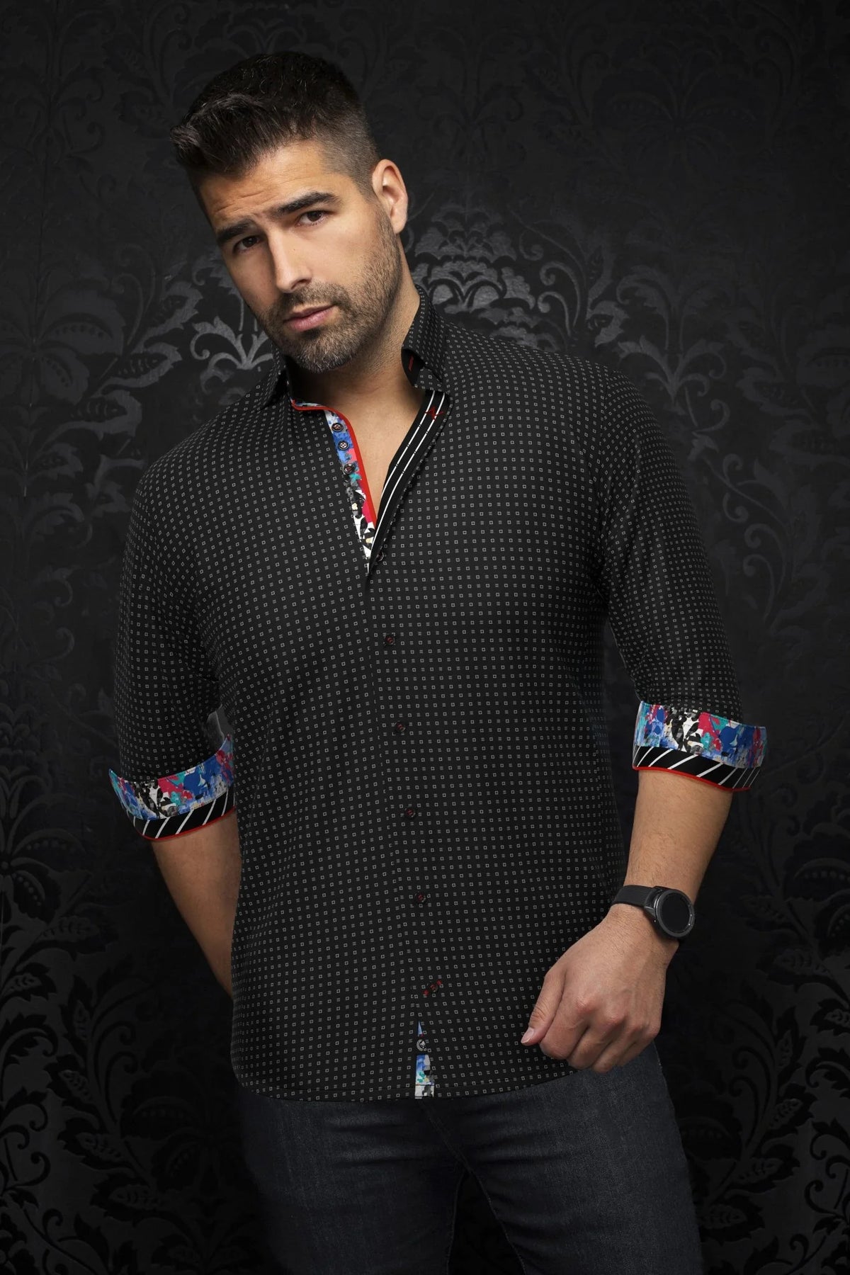 ARLO SHIRT, BLACK