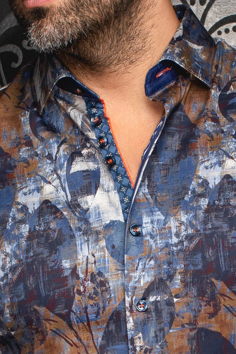 JASPER SHIRT, BLUE BROWN