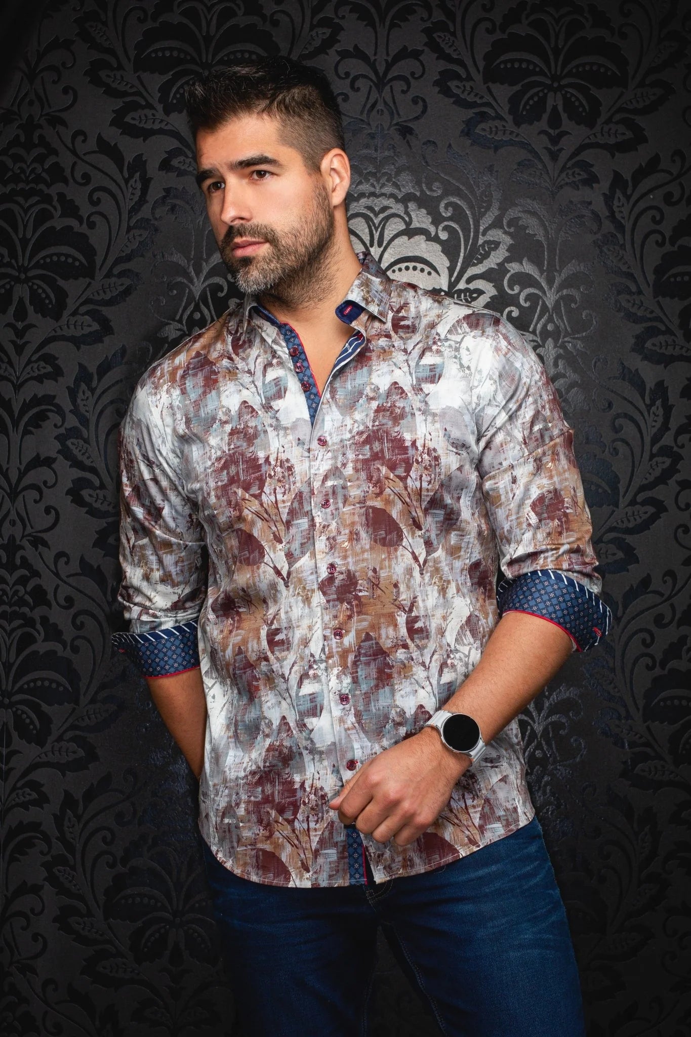 SHIRT | JASPER, TOBACCO