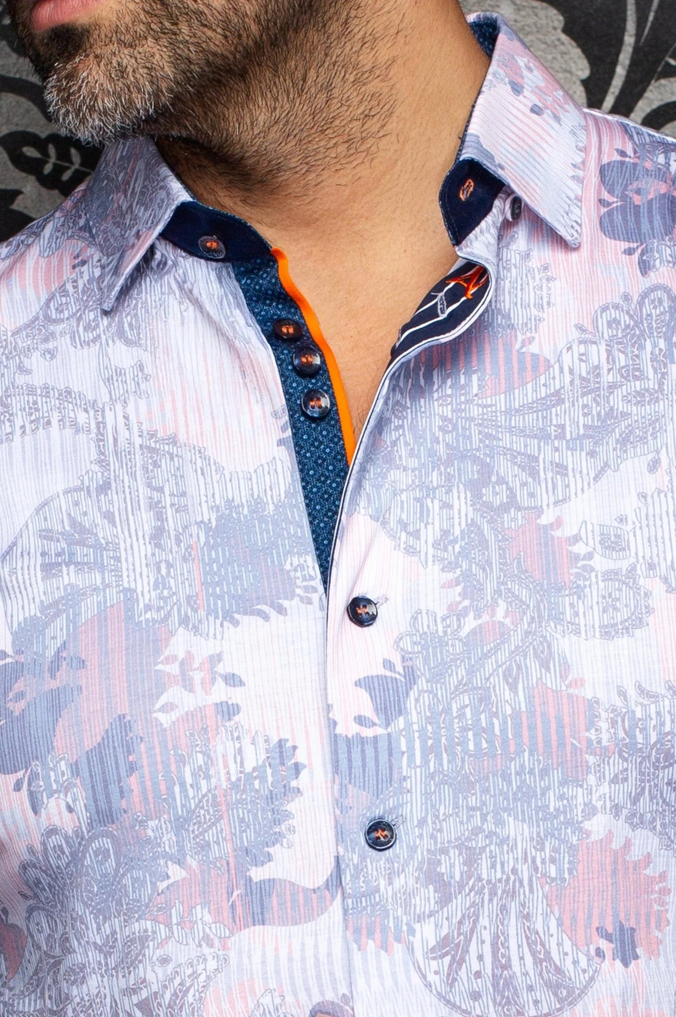 KALIMANTAN Shirt, White Peach