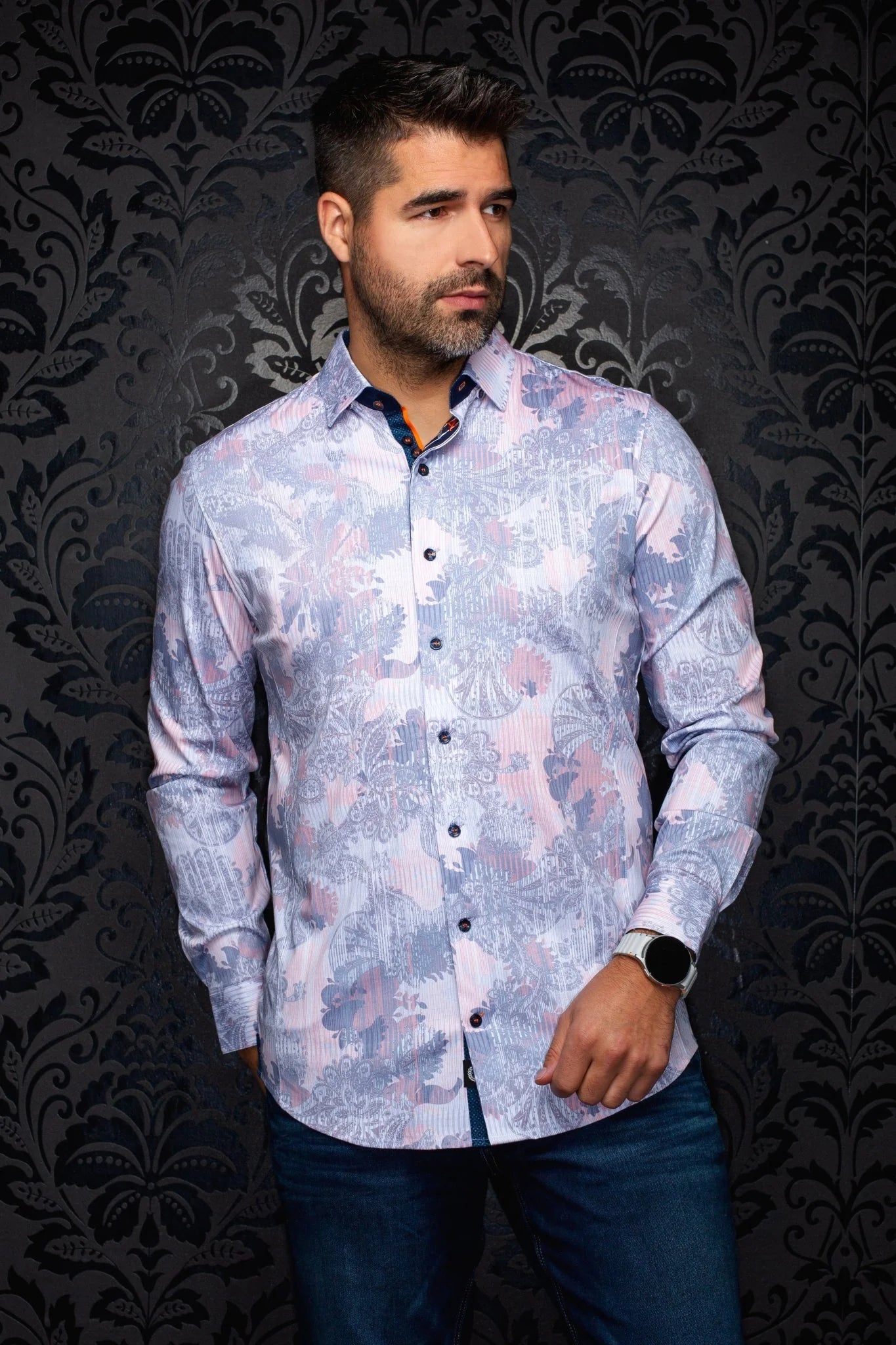 KALIMANTAN Shirt, White Peach