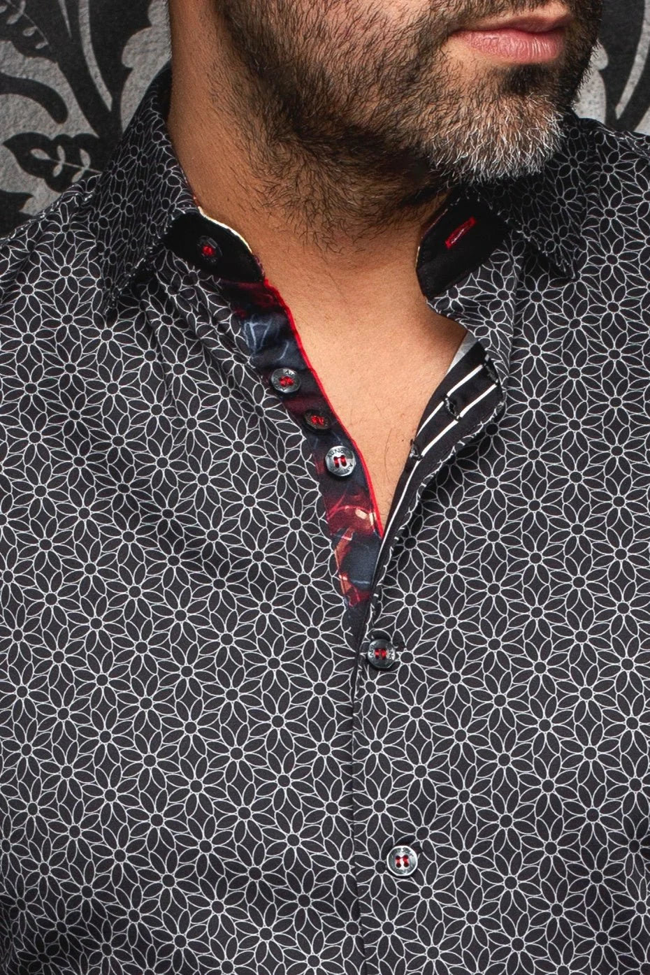 NELUMBO SHIRT, BLACK