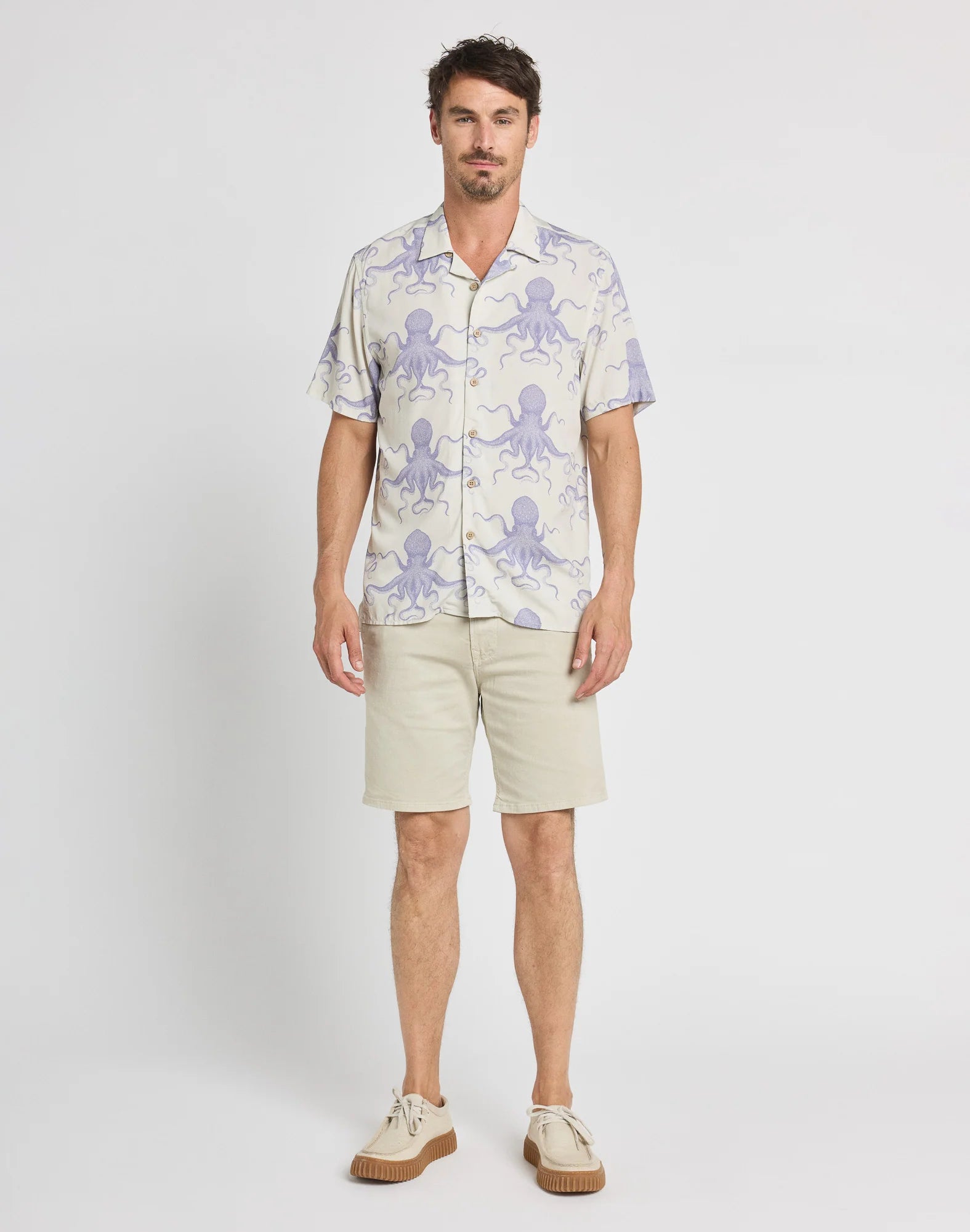 Spectral Hawaiian Shirt - Mauve