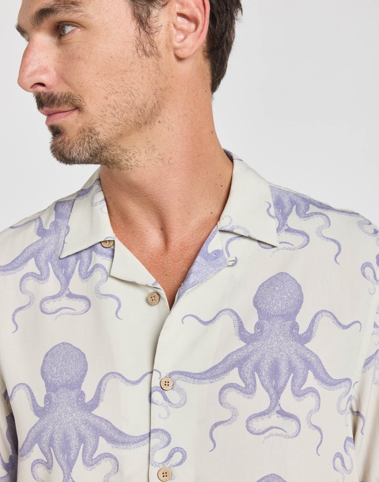 Spectral Hawaiian Shirt - Mauve