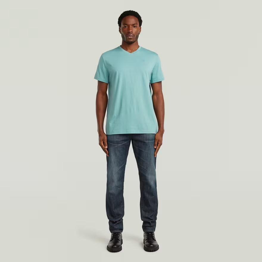 Base-S V T-Shirt - Mineral Blue