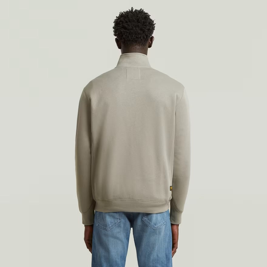 Premium Core Track Jacket Sweater - Beige