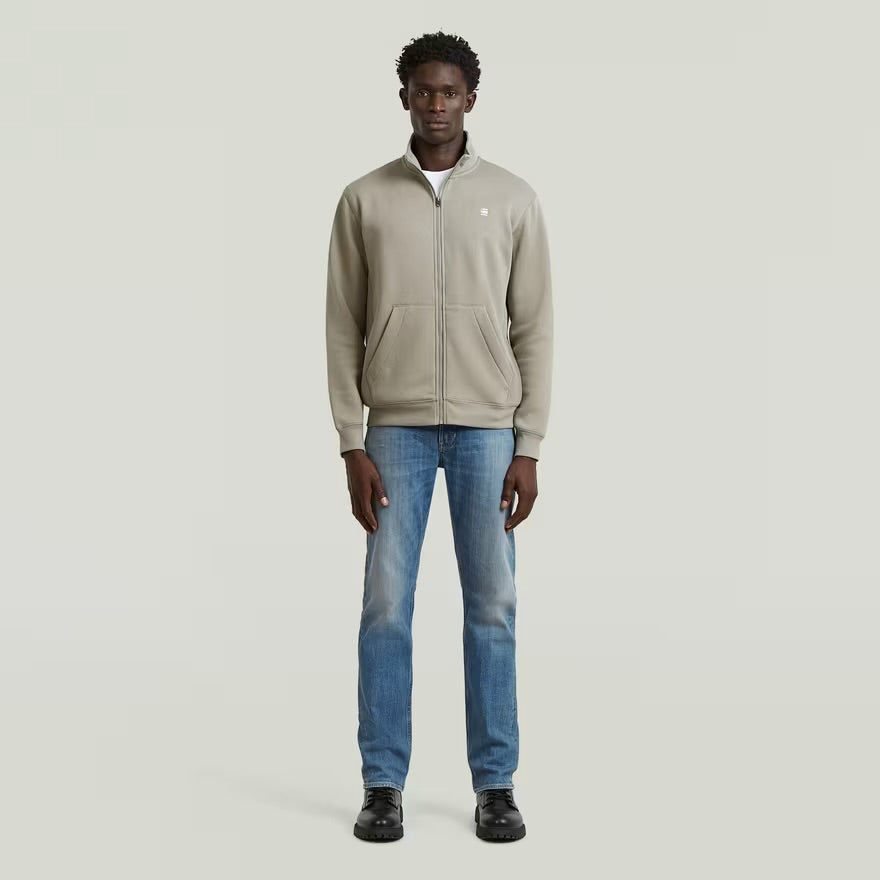 Premium Core Track Jacket Sweater - Beige