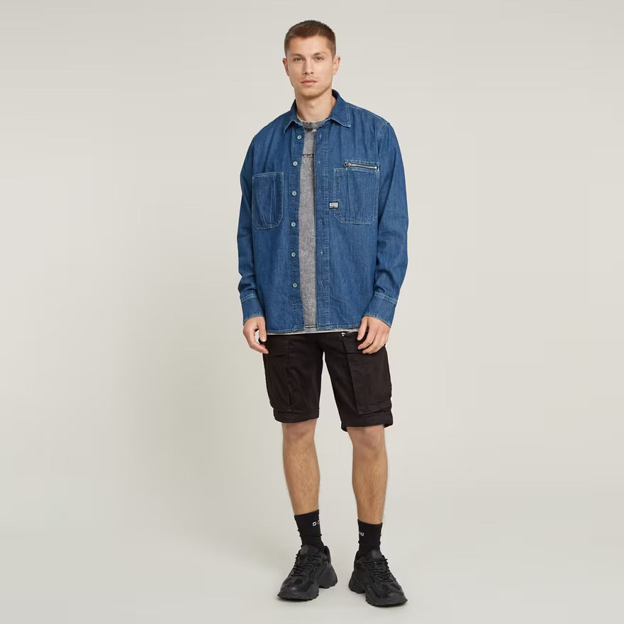 Rovic Zip Regular Shorts - Black