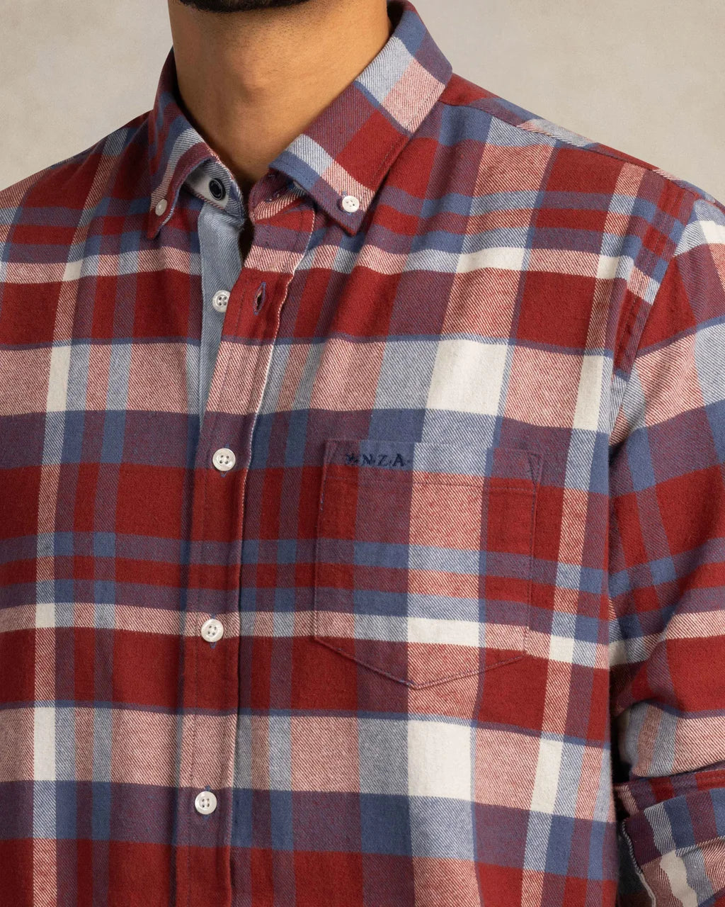 Flannel Stretch Shirt - Blue