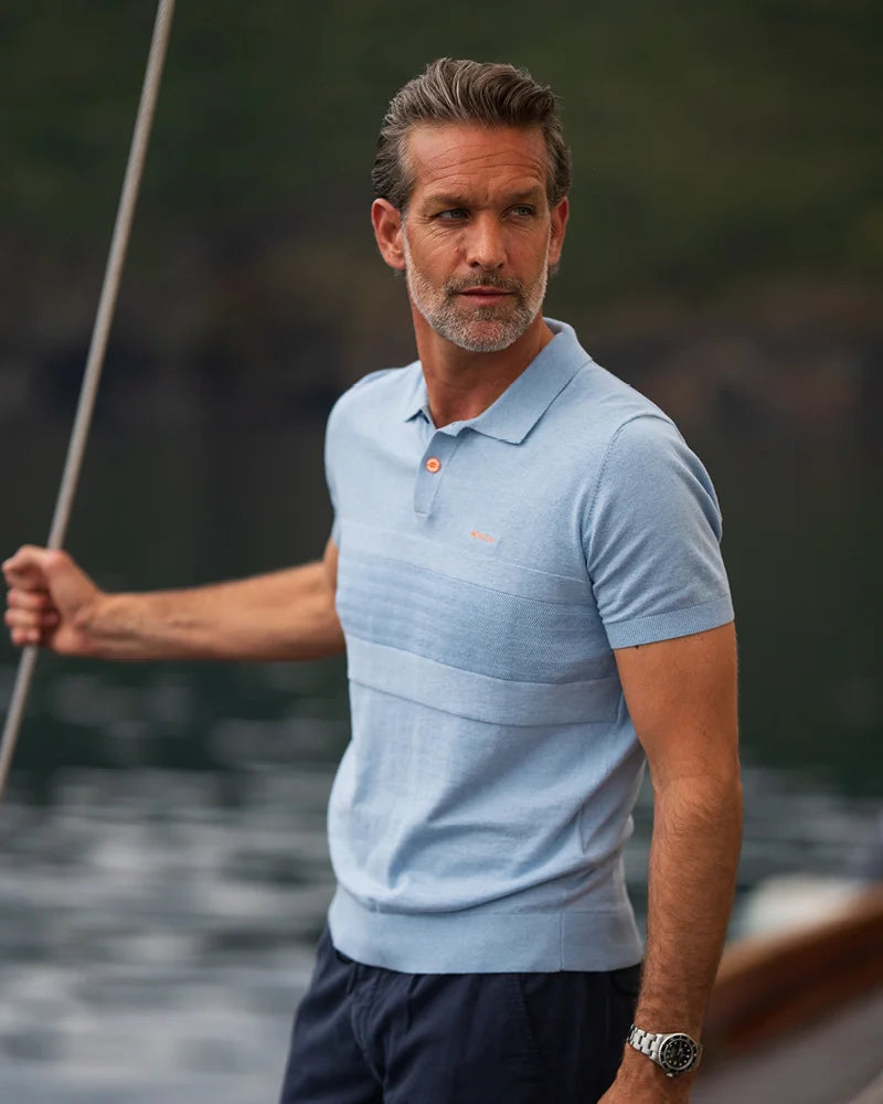 100% Cotton Polo - Light Blue