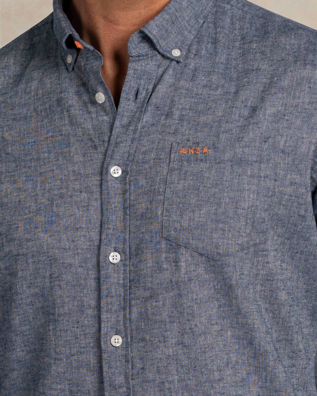 Linen Shirt - Dark Blue