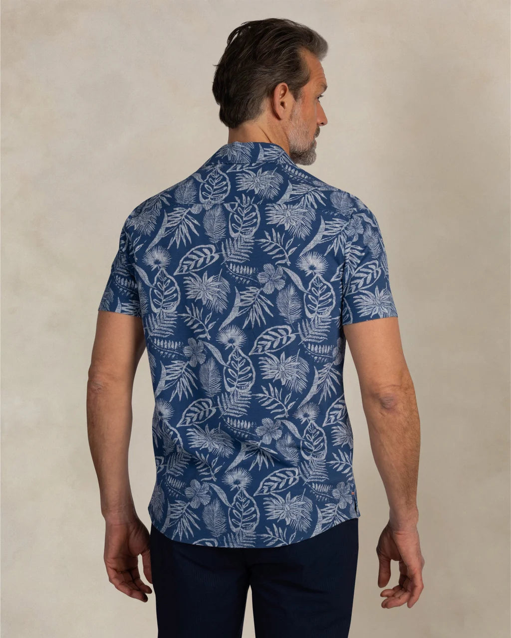 Piqué Short Sleeve Shirt - Blue