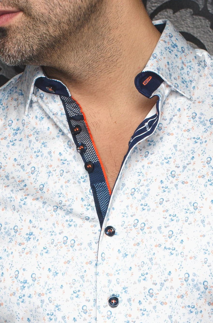 SHORT SLEEVE | ALFIERI, WHITE BLUE