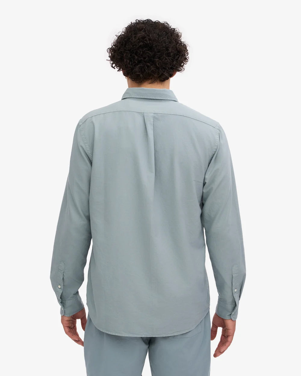 Organic Button Down Shirt - Steel Blue