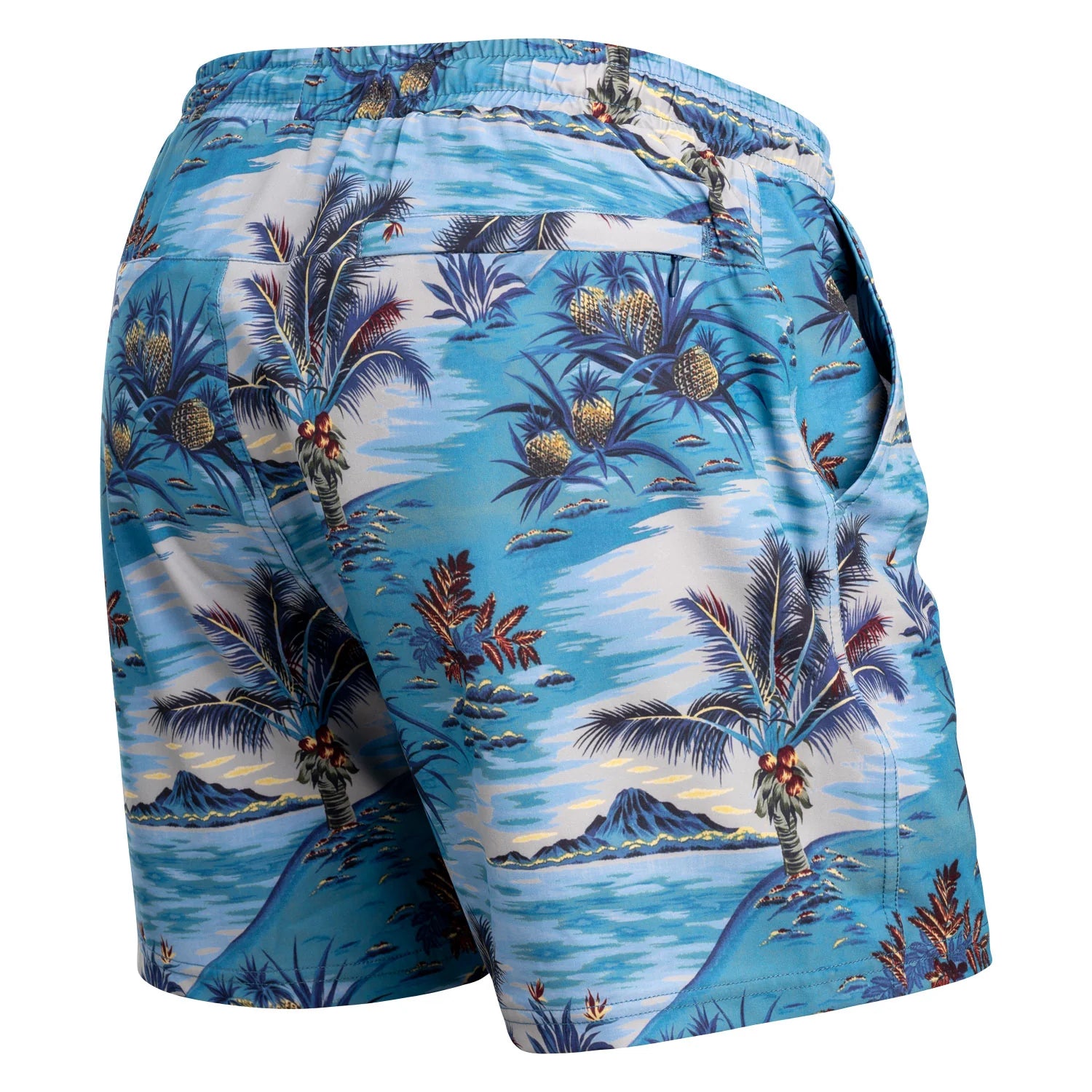 Shoreline 5" Swim Trunks 2N1 - Vintage Tropics Sand
