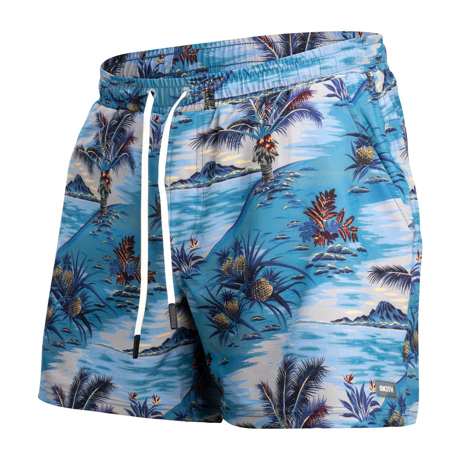 Shoreline 5" Swim Trunks 2N1 - Vintage Tropics Sand