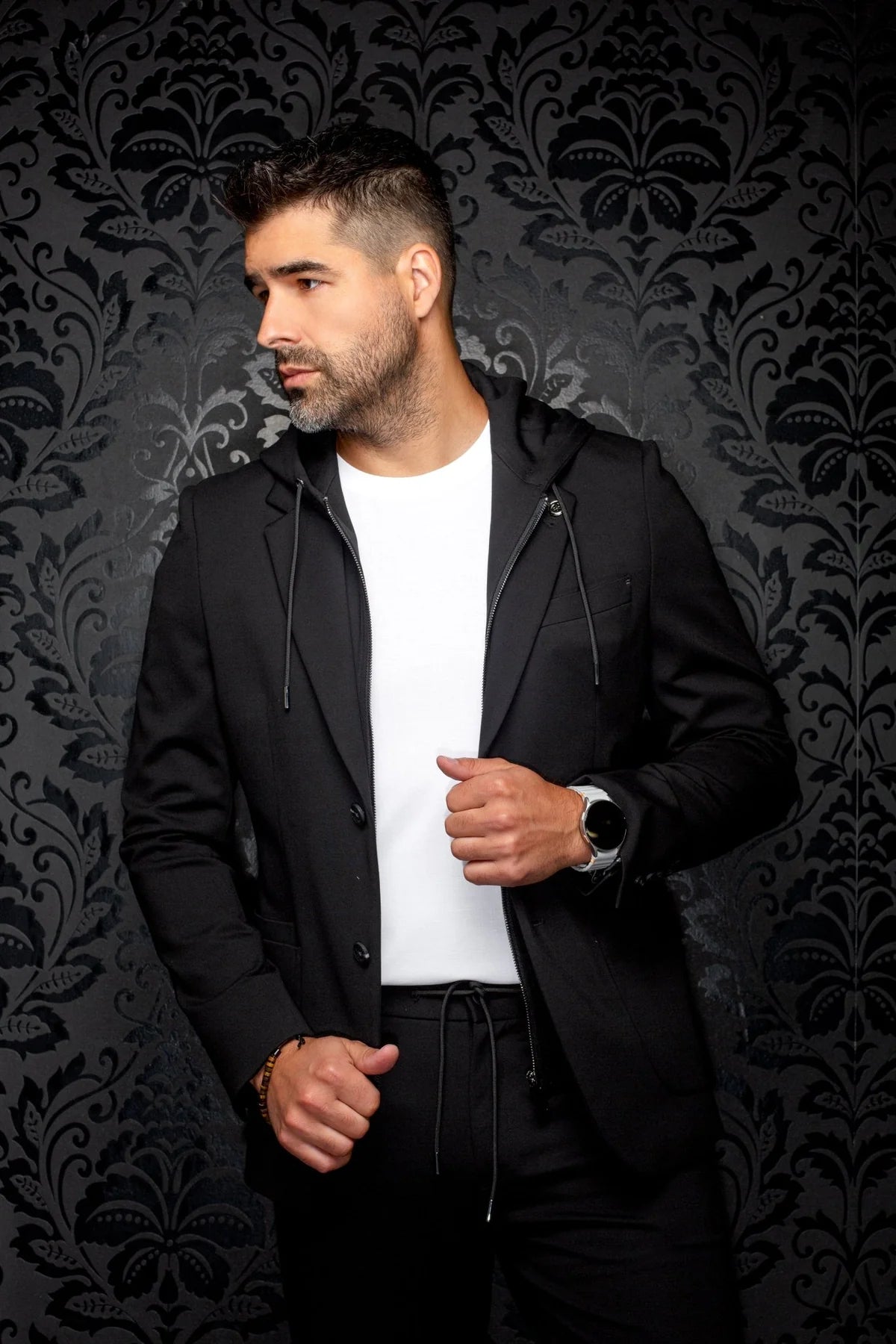 BLAZER | GIACOMO-HOOD, BLACK