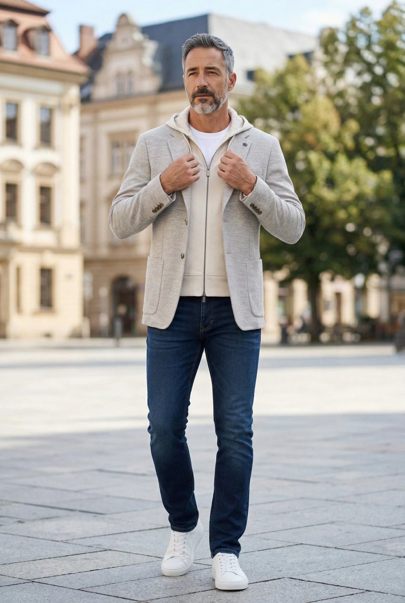 NOAH-HOOD Blazer, Beige