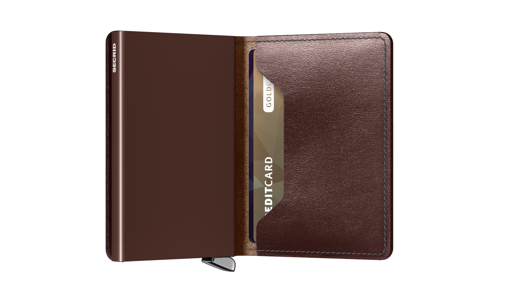 Premium Slimwallet  Dusk Dark Brown RFID Secure