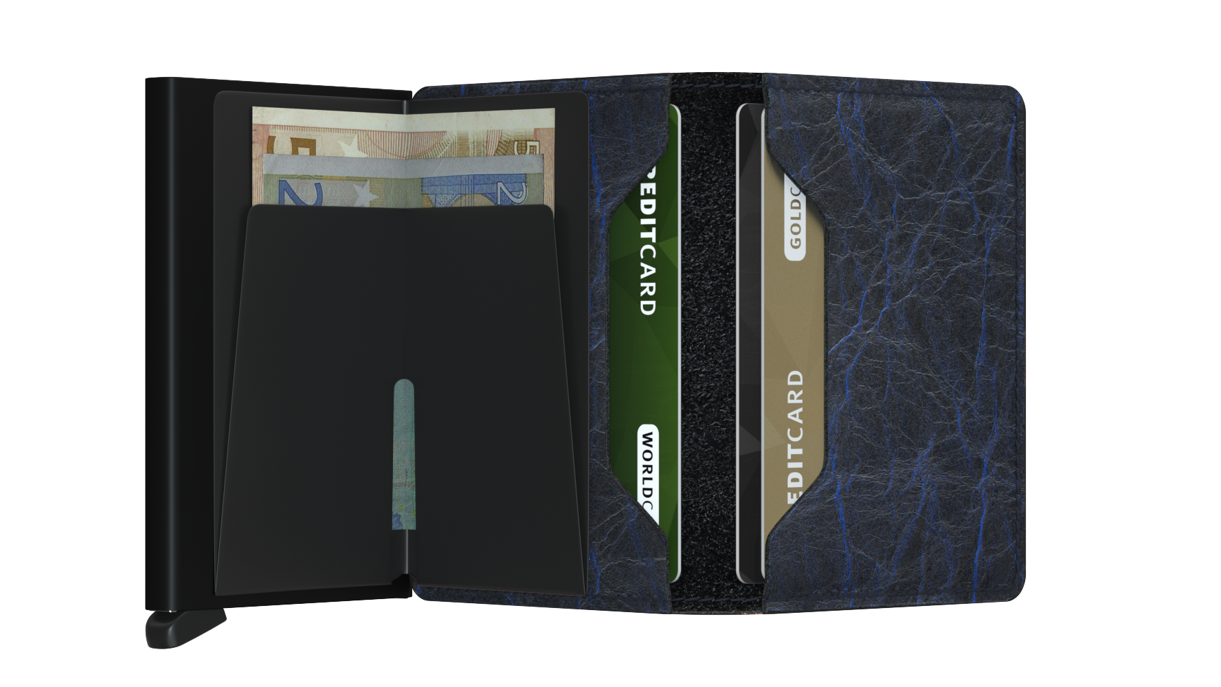Slimwallet Crunch Blue RFID Secure