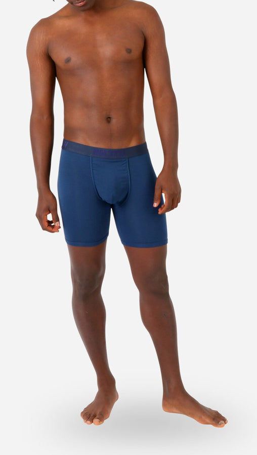 Classic Cut 6.5”With Fly Solid Navy Blue