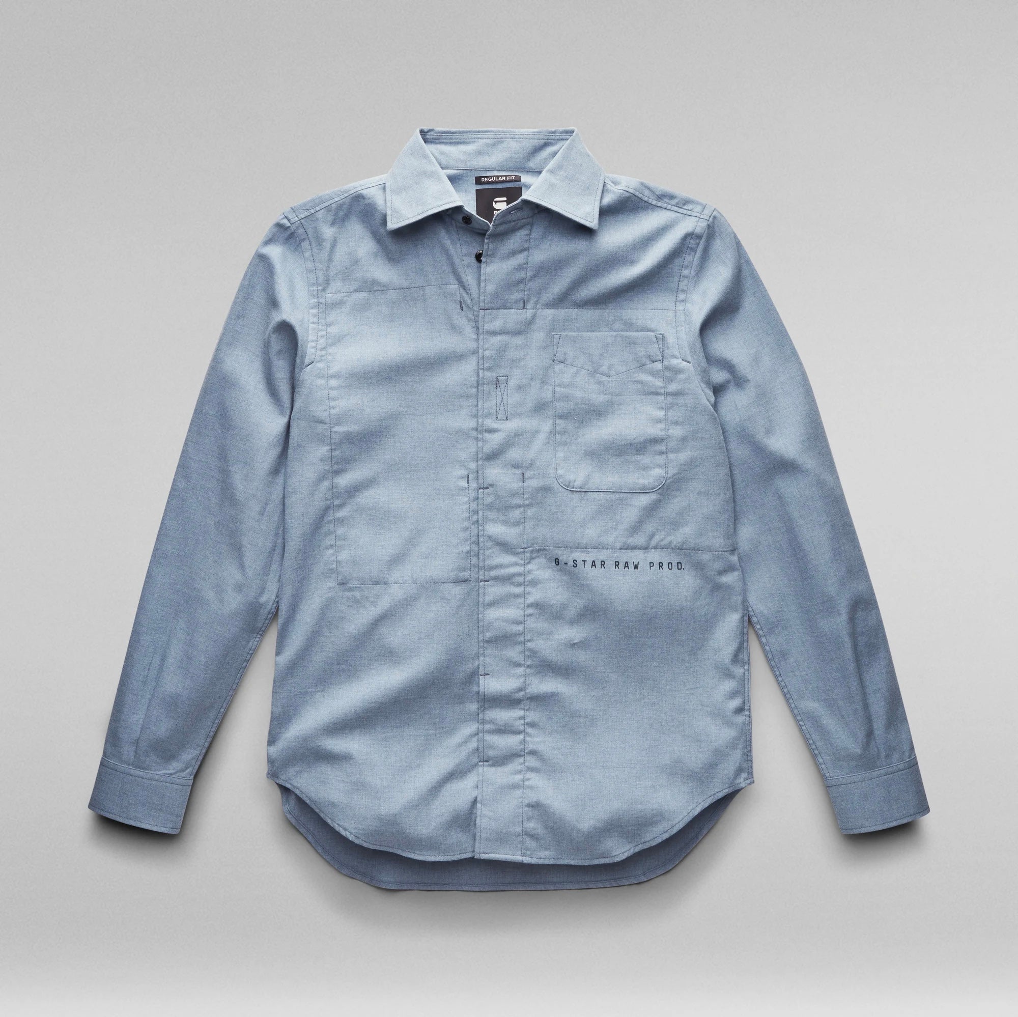 Secret Utility Regular Cut Shirt Light Cloud Heather Blue