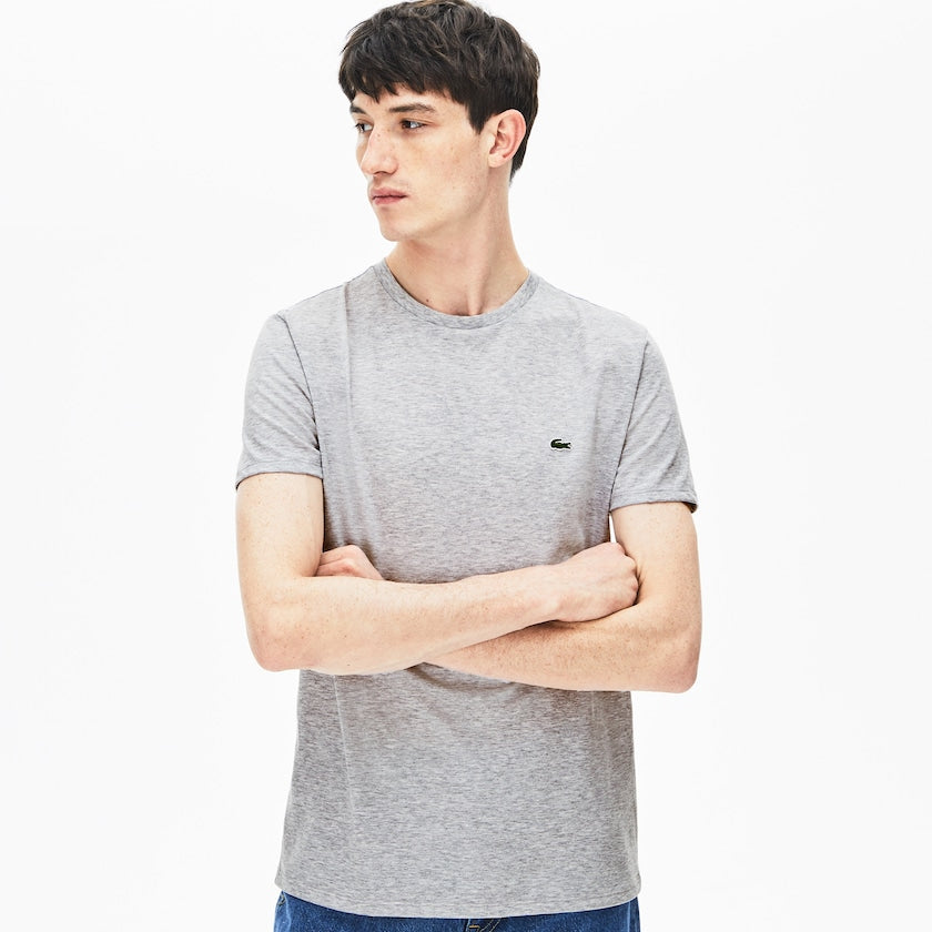 Crew Neck Pima Cotton T-Shirt Grey