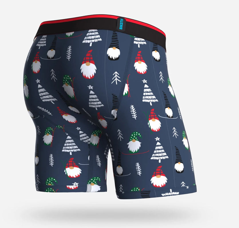 Classic Cut 6.5” Gnome for the Holidays Navy Print Underwear